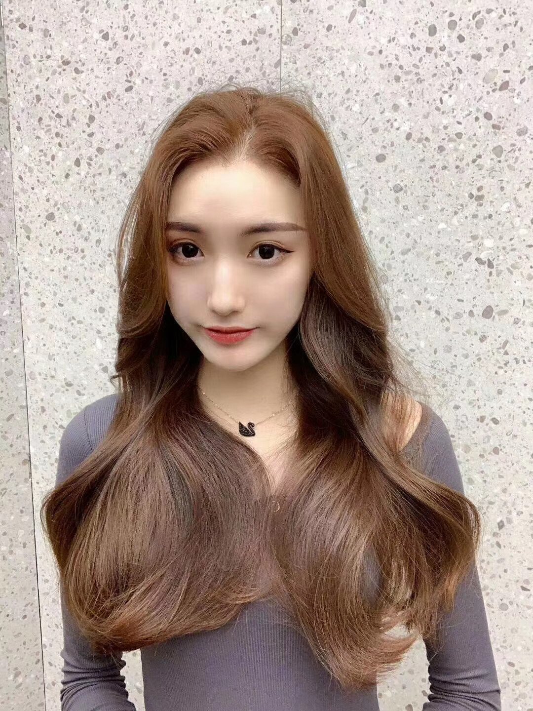 Caramel brown voluminous feather extension