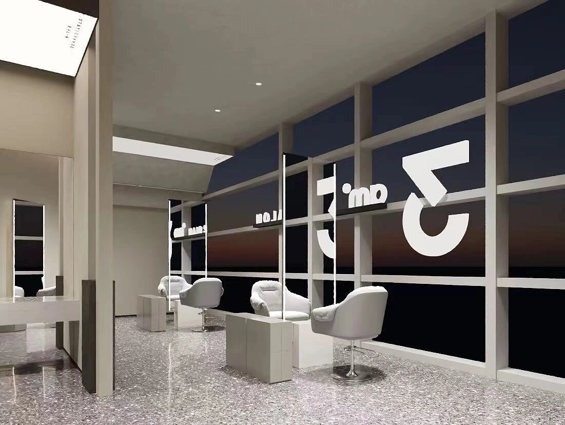 3AM Hair Salon interior styling stations